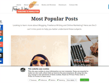 Tablet Screenshot of freelancewritingblog.com